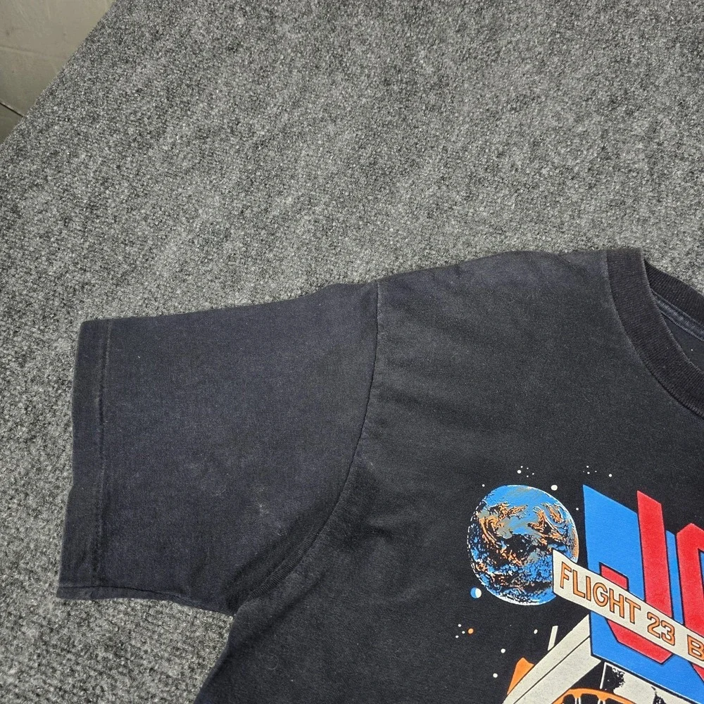 Vintage 1990 Flight 23 by Jordan T-Shirt Mens XL Ready For Takeoff Single Stitch